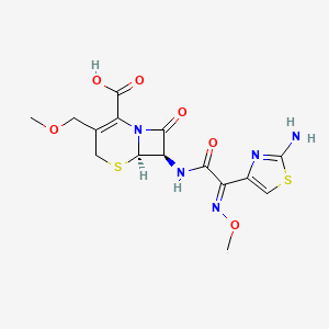 molecular formula C15H17N5O6S2 B1235224 CEFPODOXIME 