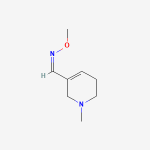 molecular formula C8H14N2O B1235235 N-methoxy-1-(1-methyl-5,6-dihydro-2H-pyridin-3-yl)methanimine 