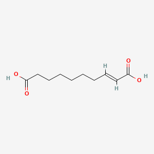 molecular formula C10H16O4 B1235241 (E)-dec-2-enedioic acid CAS No. 37443-67-7