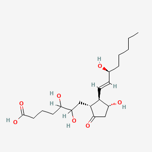 molecular formula C20H34O7 B1235246 5,6-Dihydroxyprostaglandin E1 CAS No. 90817-53-1
