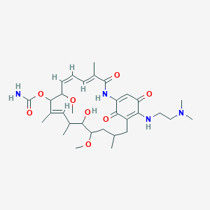 molecular formula C32H48N4O8 B1235256 17-Dimethylaminogeldanamycin 