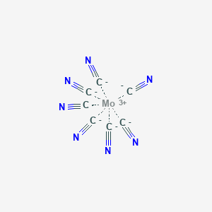 molecular formula C7MoN7-4 B1235261 heptacyanidomolybdate(III) 