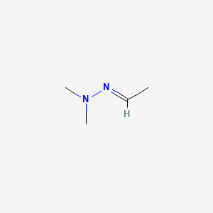 molecular formula C4H10N2 B1235263 乙醛二甲基腙 CAS No. 7422-90-4