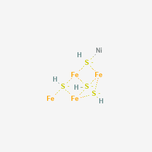 molecular formula Fe4H4NiS4-4 B1235280 [Ni-4Fe-4S] cluster 