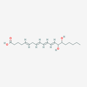 molecular formula C20H32O4 B1235288 14,15-Dihydroxy-5,8,10,12-eicosatetraenoic acid CAS No. 77667-09-5