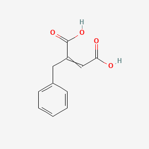 molecular formula C11H10O4 B1235304 2-Benzylbut-2-enedioic acid CAS No. 5469-43-2