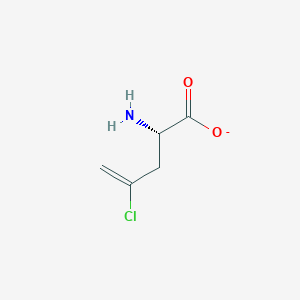 (2S)-2-amino-4-chloropent-4-enoate