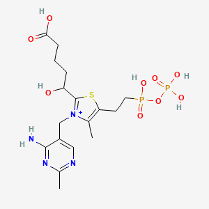 4-Carboxy-1-hydroxybutylthiamine diphosphate