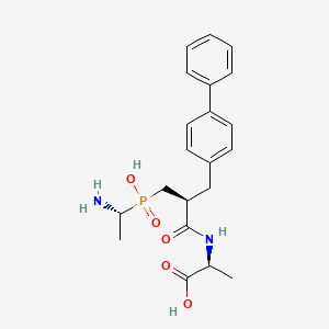 N-[3-[(1-Aminoethyl)(hydroxy)phosphoryl]-2-(1,1'-biphenyl-4-ylmethyl)propanoyl]alanine