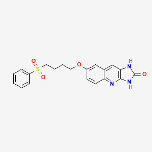 7-(4-(Phenylsulfonyl)butoxy)-1,3-dihydro-2H-imidazo(4,5-b)quinolin-2-one