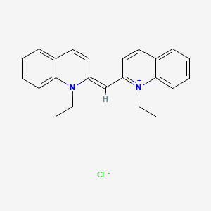 molecular formula C23H23ClN2 B1235330 1,1'-Diethyl-2,2'-cyanine chloride CAS No. 2402-42-8