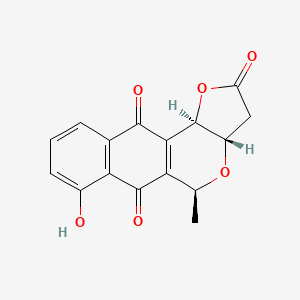 molecular formula C16H12O6 B1235336 Nanaomycin D 