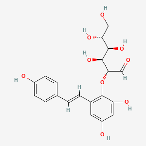 molecular formula C20H22O9 B1235345 4OH-Stil-2-O-glu CAS No. 133186-49-9
