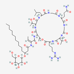 molecular formula C58H101N13O20 B1235346 Herbicolin A CAS No. 74188-23-1