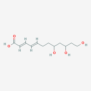 molecular formula C12H20O5 B1235348 8,10,12-Trihydroxy-2,4-dodecadienoic acid CAS No. 156369-00-5