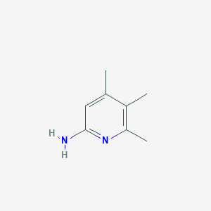 molecular formula C8H12N2 B123535 4,5,6-Trimethylpyridin-2-amine CAS No. 142908-13-2