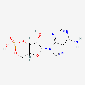 molecular formula C10H12N5O6P B1235360 Cyclic ara-AMP CAS No. 32465-18-2