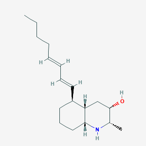 molecular formula C18H31NO B1235365 (-)-Lepadin B 