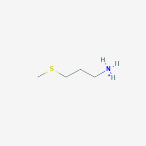 molecular formula C4H12NS+ B1235368 3-甲硫基丙基铵 