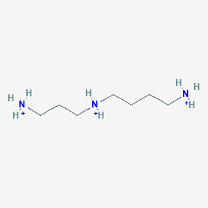 molecular formula C7H22N3+3 B1235369 Spermidine(3+) 