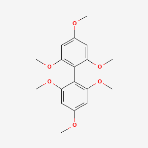molecular formula C18H22O6 B1235370 1,3,5-三甲氧基-2-(2,4,6-三甲氧基苯基)苯 CAS No. 14262-07-8
