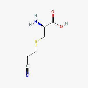 molecular formula C6H10N2O2S B12353801 (2S)-2-amino-3-(2-cyanoethylsulfanyl)propanoic acid 