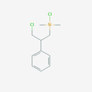molecular formula C11H16Cl2Si B12353850 Chloro-(3-chloro-2-phenylpropyl)-dimethylsilane 