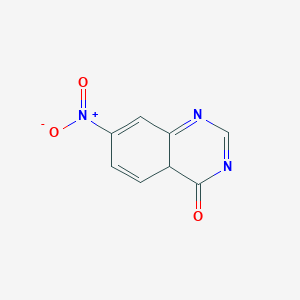 molecular formula C8H5N3O3 B12353924 7-nitro-4aH-quinazolin-4-one 