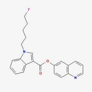 molecular formula C23H21FN2O2 B12353930 5-Fluoro PB-22 6-hydroxyquinoline isomer 