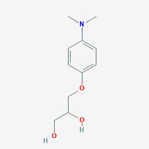molecular formula C11H17NO3 B012354 1,2-Propanediol, 3-(p-(dimethylamino)phenoxy)- CAS No. 104177-42-6