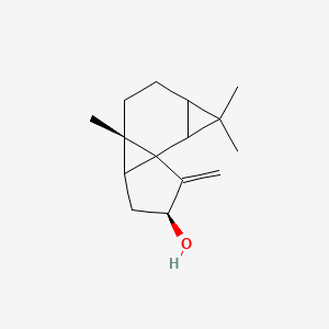 molecular formula C15H22O B1235404 1,1,3a-Trimethyl-6-methylidenedecahydrocyclopenta[2,3]cyclopropa[1,2-a]cyclopropa[c]benzen-5-ol 