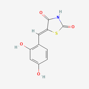 molecular formula C10H7NO4S B1235410 (z)-5-(2,4-Dihydroxybenzylidene)thiazolidine-2,4-dione 