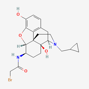 molecular formula C22H27BrN2O4 B1235411 6-Bromoacetamido-6-desoxynaltrexone CAS No. 91409-49-3