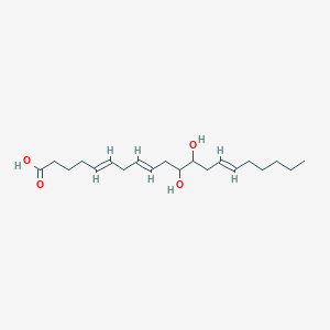 molecular formula C20H34O4 B1235423 11,12-Dihydroxy-5,8,14-eicosatrienoic acid CAS No. 79551-82-9