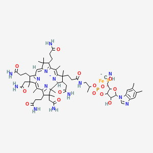 molecular formula C63H88FeN14O14P B1235431 Ferribalamin CAS No. 69743-59-5