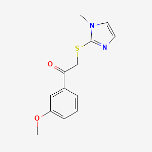 1-(3-Methoxyphenyl)-2-[(1-methyl-2-imidazolyl)thio]ethanone