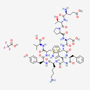 molecular formula C66H86F3N13O20S2 B12354451 Urotensin II (114-124), human TFA 