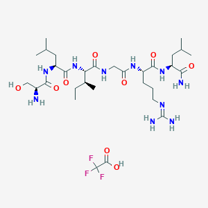 molecular formula C31H57F3N10O9 B12354585 Sligrl-NH2 (tfa) 