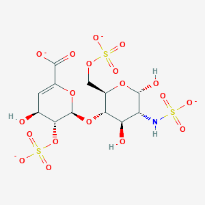 molecular formula C12H15NO19S3-4 B1235464 肝素二糖 I-S 