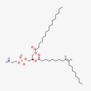 molecular formula C39H76NO8P B1235465 L-alpha-phosphatidylethanolamine, transphosphatidylated (Egg, Chicken) CAS No. 26662-94-2