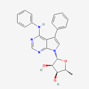 2-Methyl-5-(5-phenyl-4-phenylamino-pyrrolo[2,3-d]pyrimidin-7-yl)-tetrahydro-furan-3,4-diol