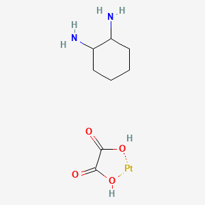 molecular formula C8H16N2O4Pt B12354666 Trans-l-diaminocyclohexane oxalatoplatinum 