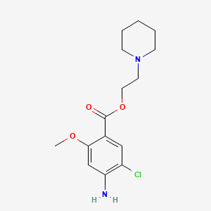 molecular formula C15H21ClN2O3 B1235468 2-Piperidinoethyl 4-amino-5-chloro-2-methoxybenzoate CAS No. 148868-55-7