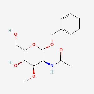 molecular formula C16H23NO6 B12354682 N-[(2S,3S,4R,5S)-5-hydroxy-6-(hydroxymethyl)-4-methoxy-2-phenylmethoxyoxan-3-yl]acetamide 