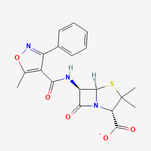molecular formula C19H18N3O5S- B1235473 Prostaphlin 
