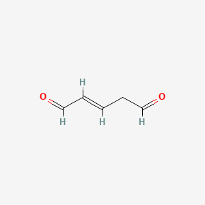 molecular formula C5H6O2 B1235477 Glutaconaldehyde CAS No. 821-42-1