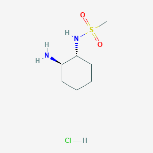 molecular formula C7H17ClN2O2S B12354810 rac-N-[(1R,2R)-2-aminocyclohexyl]methanesulfonamide hydrochloride, trans CAS No. 2307780-13-6