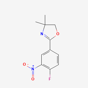 2-(4-fluoro-3-nitrophenyl)-4,4-dimethyl-5H-oxazole