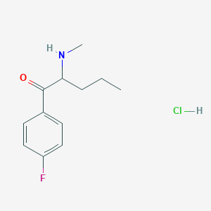 molecular formula C12H17ClFNO B12354898 4-Fluoropentedrone hydrochloride CAS No. 2469350-88-5