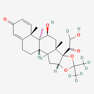 molecular formula C24H31FO6 B12354996 Triamcinolone acetonide-d7 